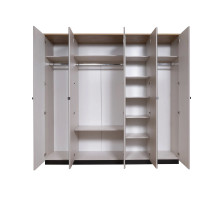 Пятистворатый шкаф для одежды Мадрид (Кашемир эмаль)